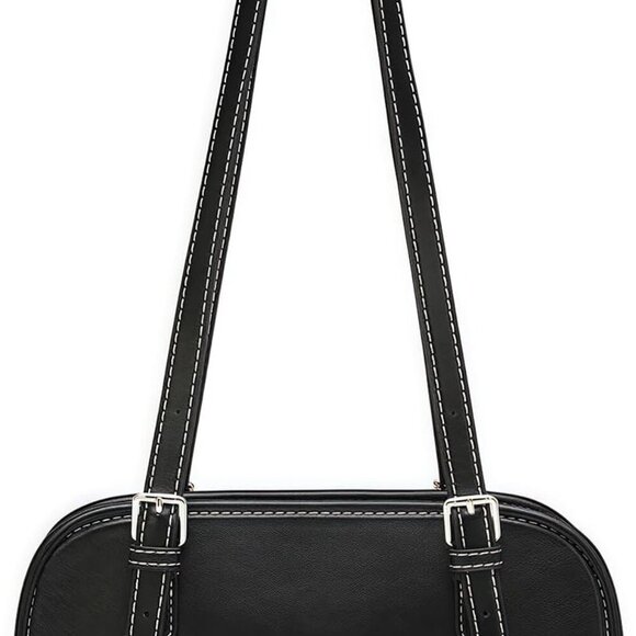 Compact Vegan Leather Sling Tote - Stylish Shoulder Bag for Everyday Essentials - Picture 1 of 7